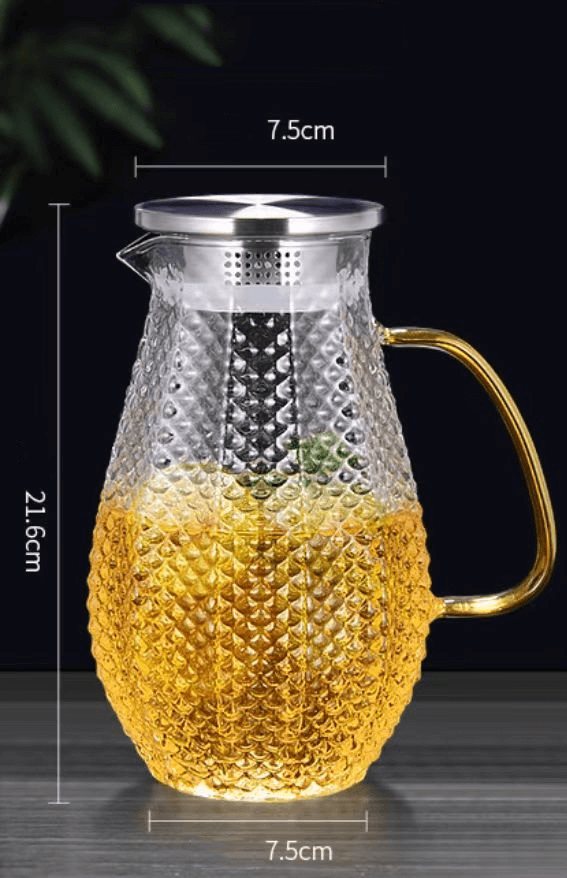 Light Weight Glass Iced Tea Juice Carafe With Spout