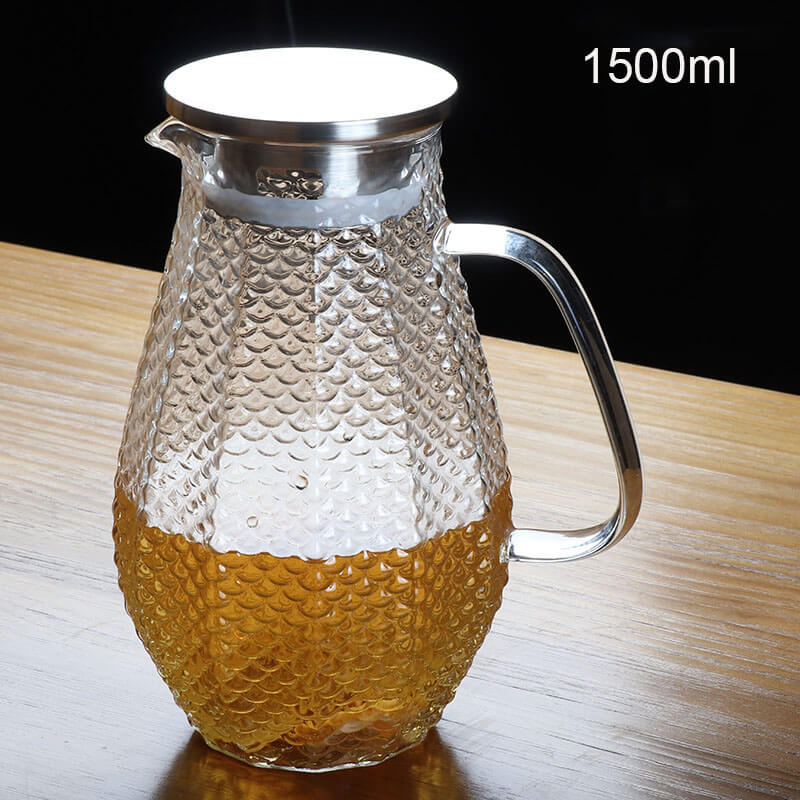 Light Weight Glass Iced Tea Juice Carafe With Spout