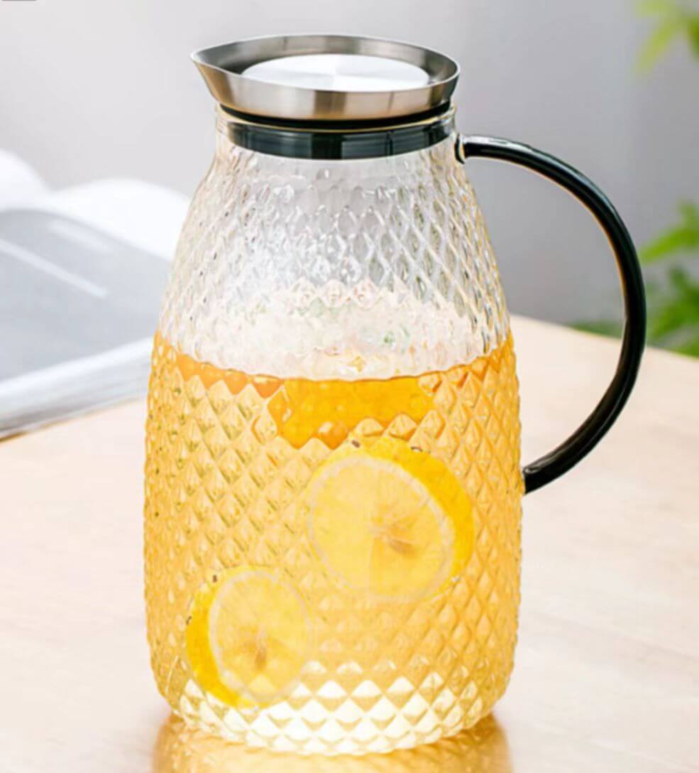 half gallon glass jug with spout