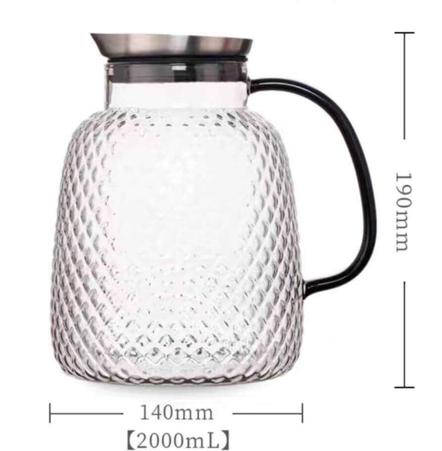 half gallon glass jug with spout