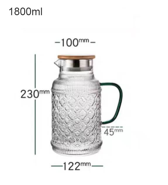 personalized glass jug with filter