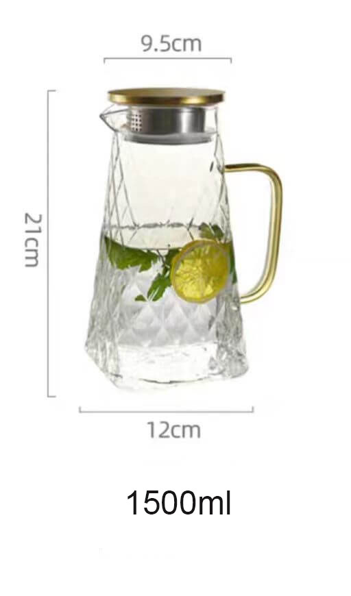 glass water pitcher with lid and spout glass water pitcher with lid and spout