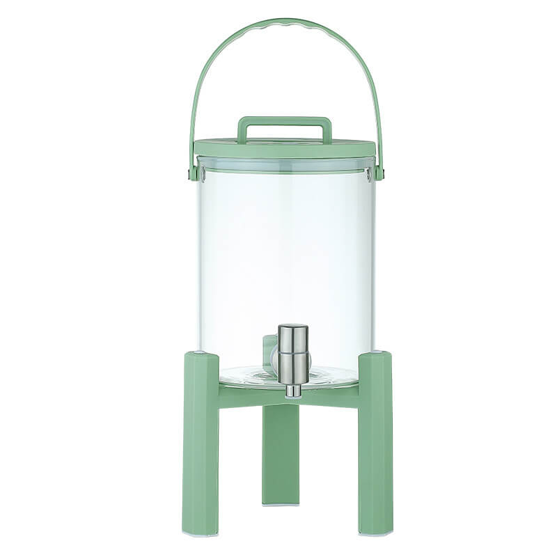 Cold tea fruit container for glass water dispenser with tap