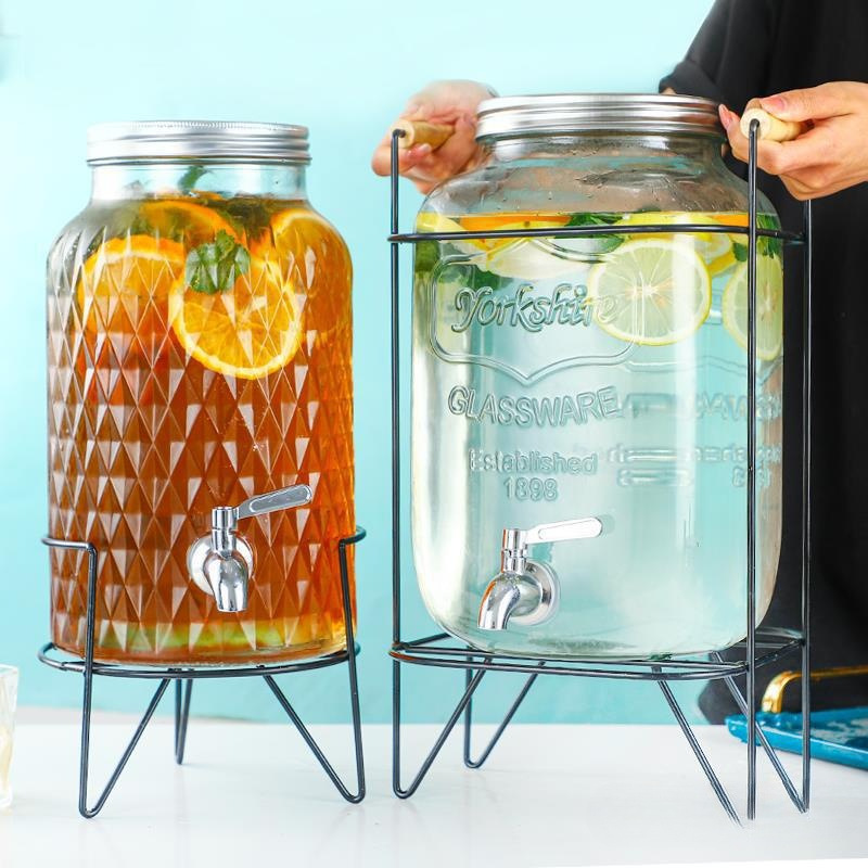 glass tea jar with spigot glass tea jar with spigot