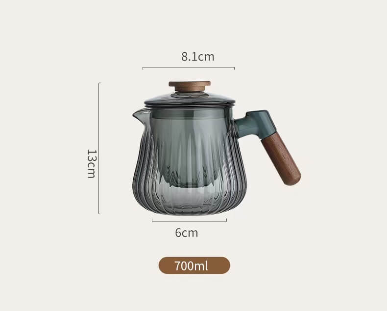glass tea infuser teapot