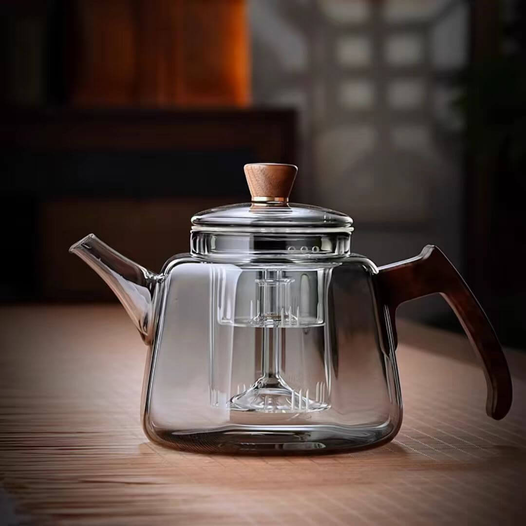 1000ml Grey Jing Glass Teapot