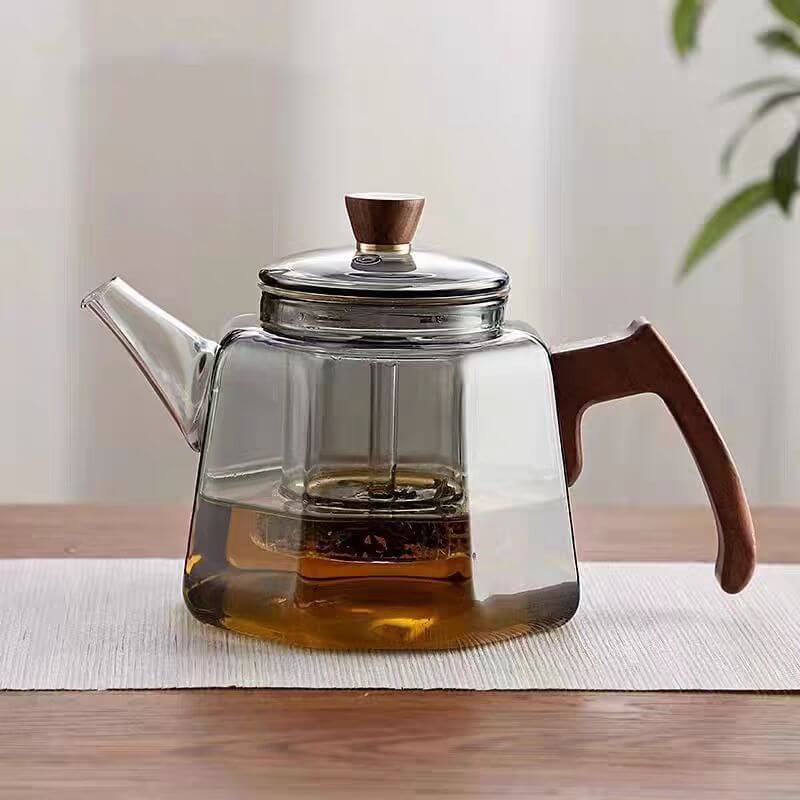 1000ml Grey Jing Glass Teapot