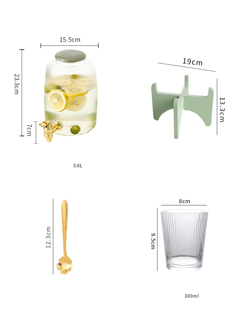 glass drink dispenser