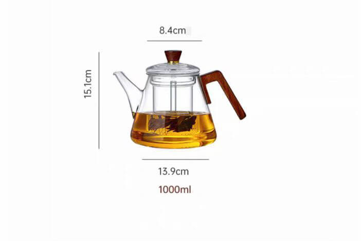 big glass tea pot