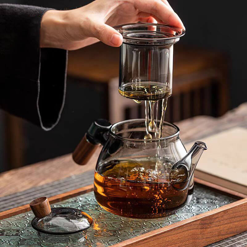 glass tea pot 800ml
