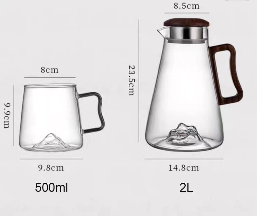 large glass water jug
