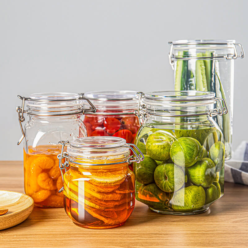 Large Round Glass Food Storage Containers With Latch Lid