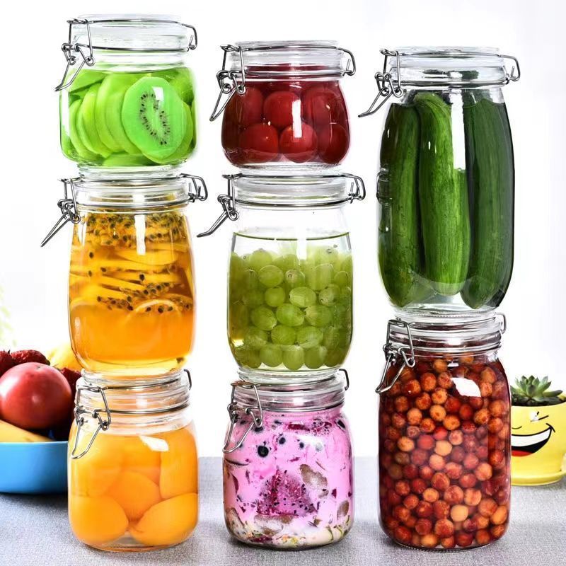 Large Round Glass Food Storage Containers With Latch Lid