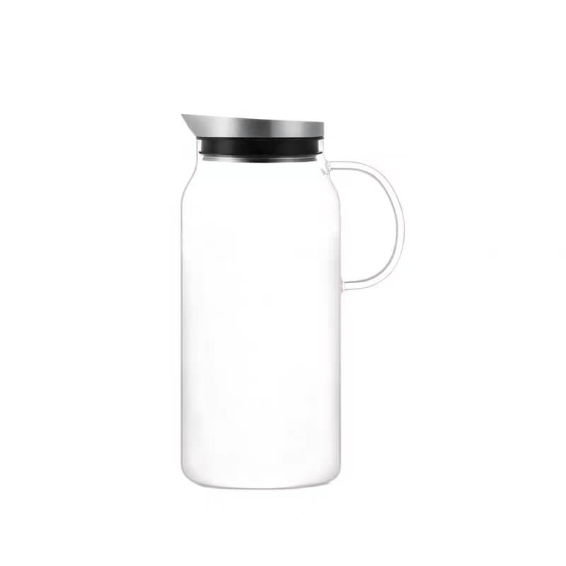 Glass Iced Tea Juice Pitcher With Infuser Spout
