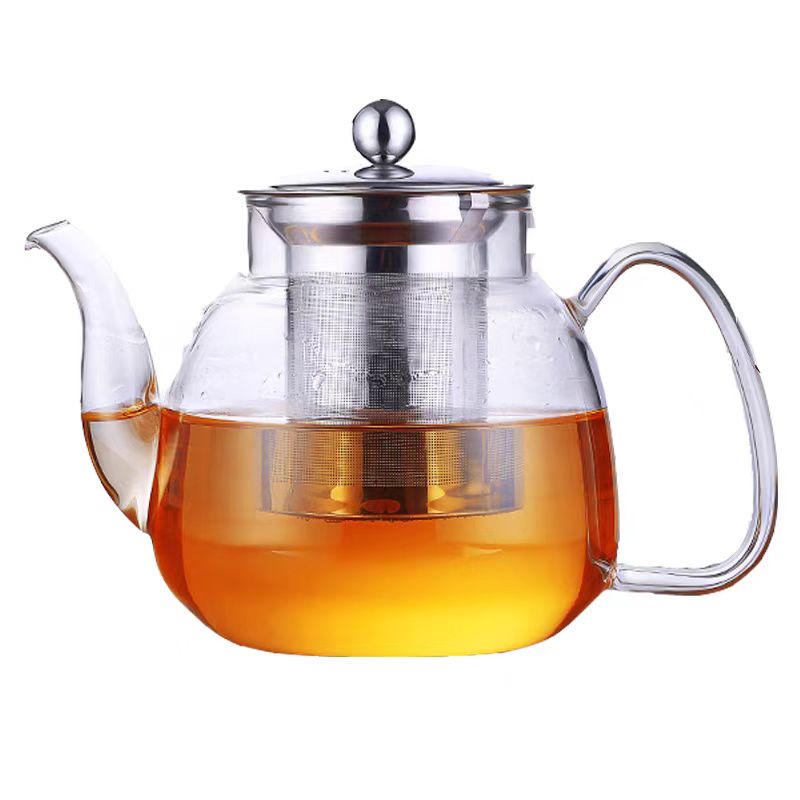 Blossom Borosilicate Glass Teapot With Stainless Steel Filter