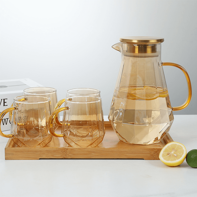 colored glass water pitcher colored glass water pitcher