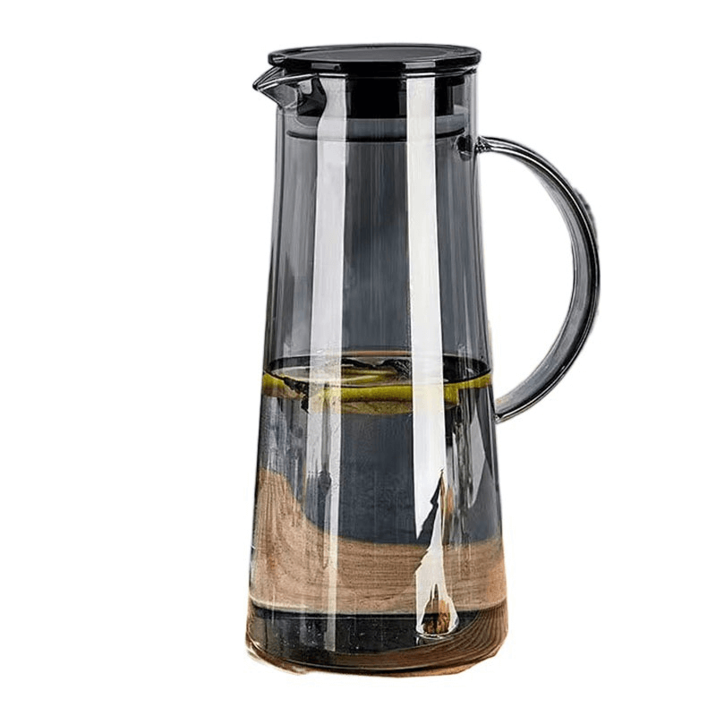 Iced Tea Infuser Fridge Glass Water Jug With Lid