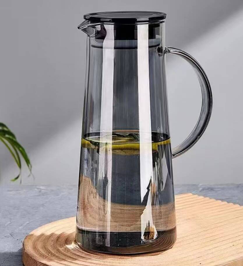 Iced Tea Infuser Fridge Glass Water Jug With Lid