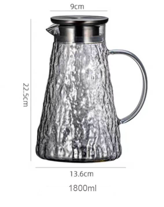 large glass pitcher with spout