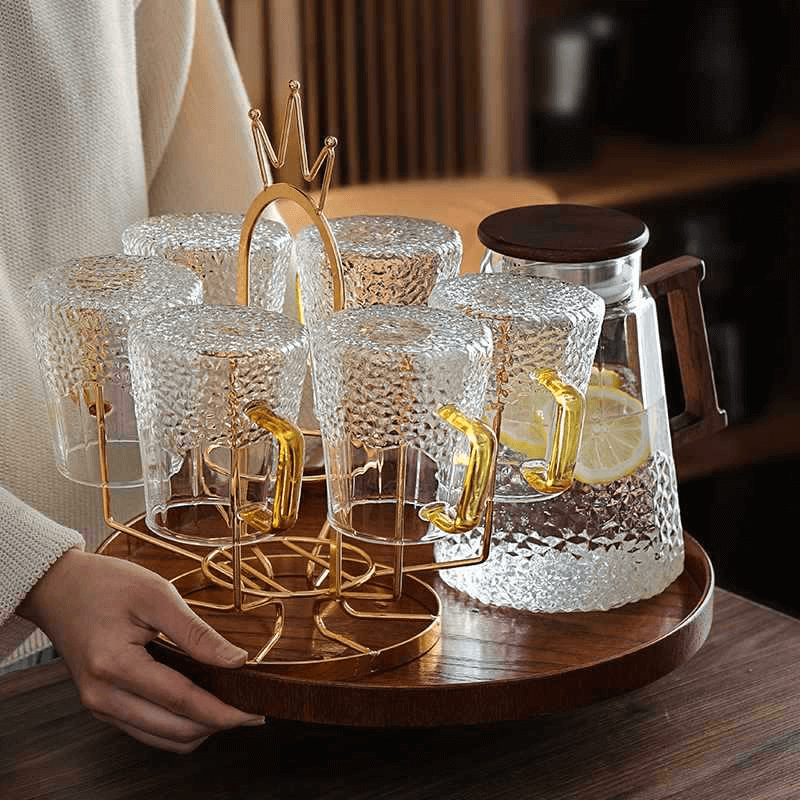 glass iced tea pitcher with handle glass iced tea pitcher with handle