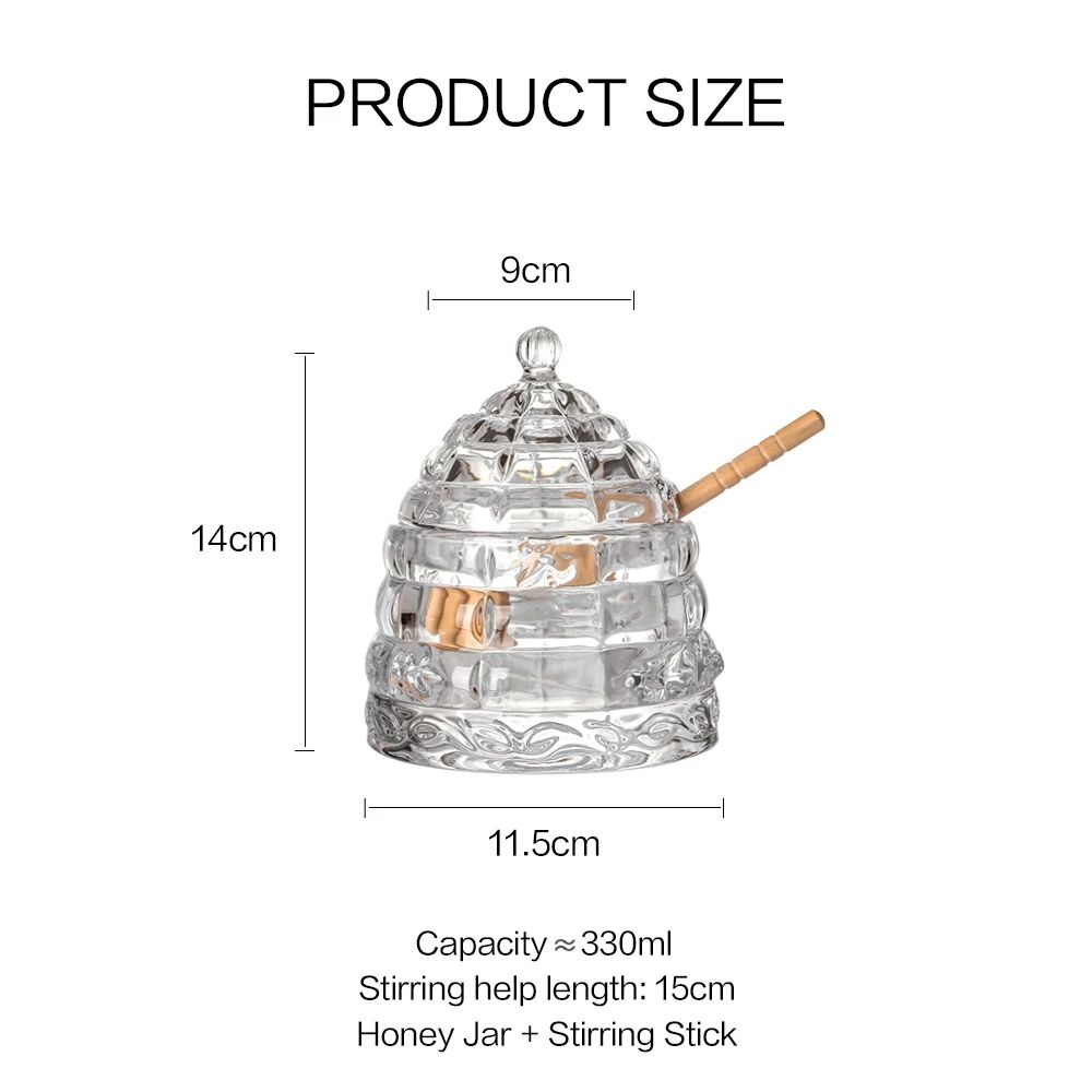 glass honey jar glass honey jar