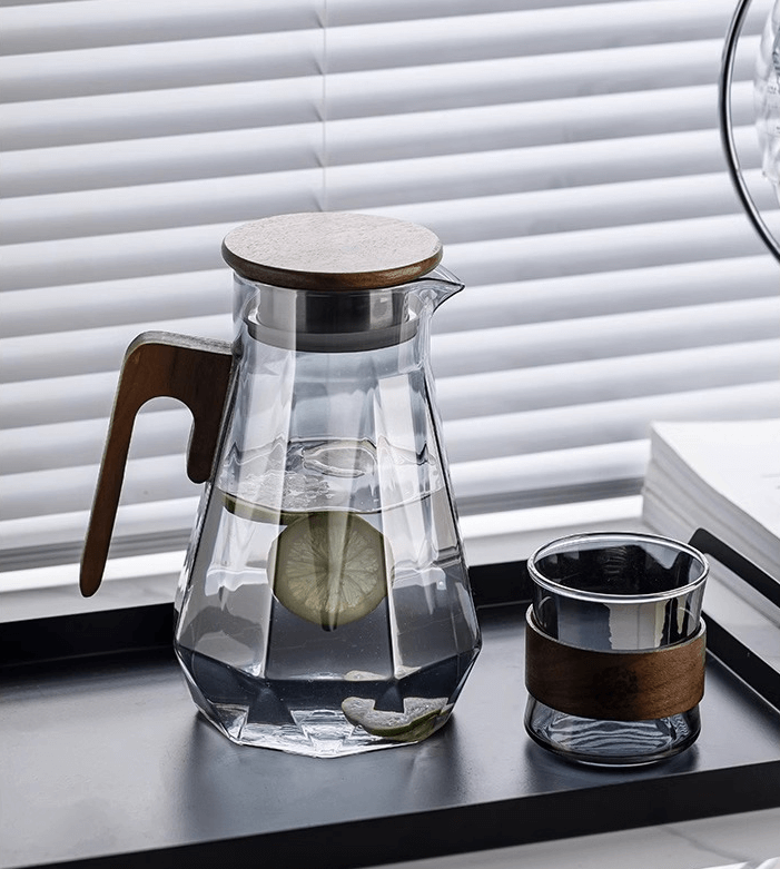 Mini Glass Water Pitcher Carafe With Spigot