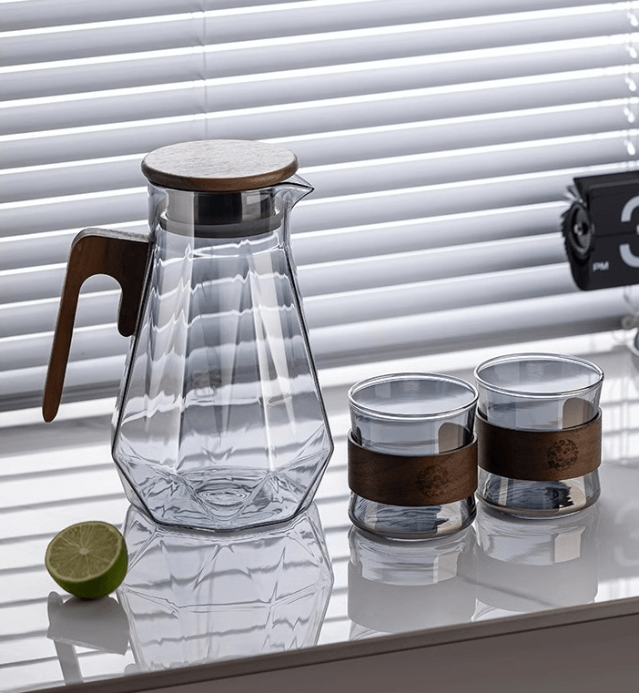 Mini Glass Water Pitcher Carafe With Spigot