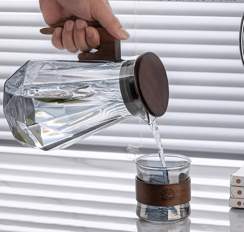 water carafe and glass