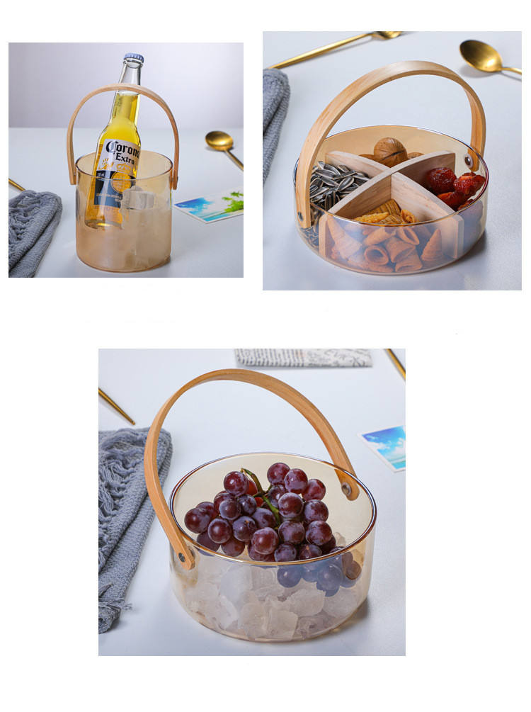 glass storage basket for fruit