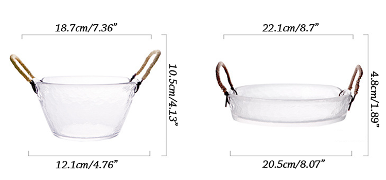 glass storage basket
