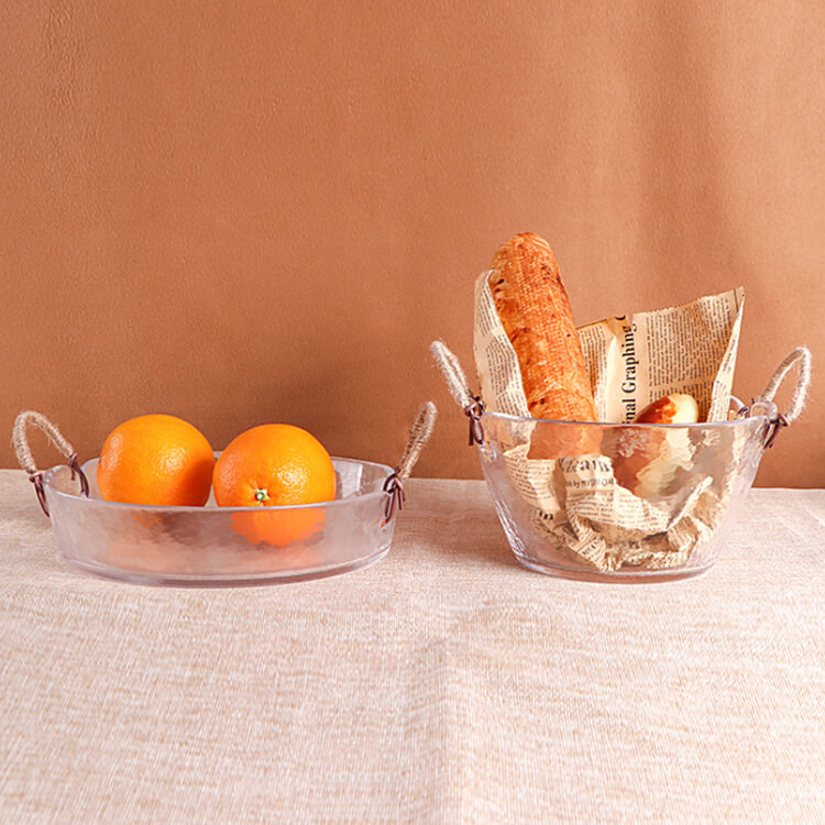 glass storage basket