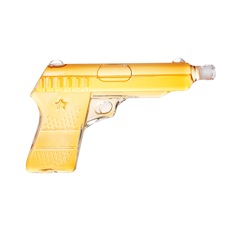 Small Glass Airtight Cool Gun Whiskey Wine Decanter