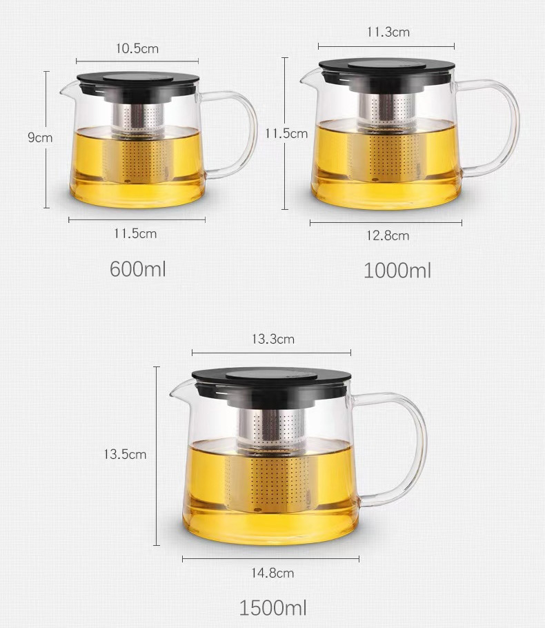 glass tea steeper pot