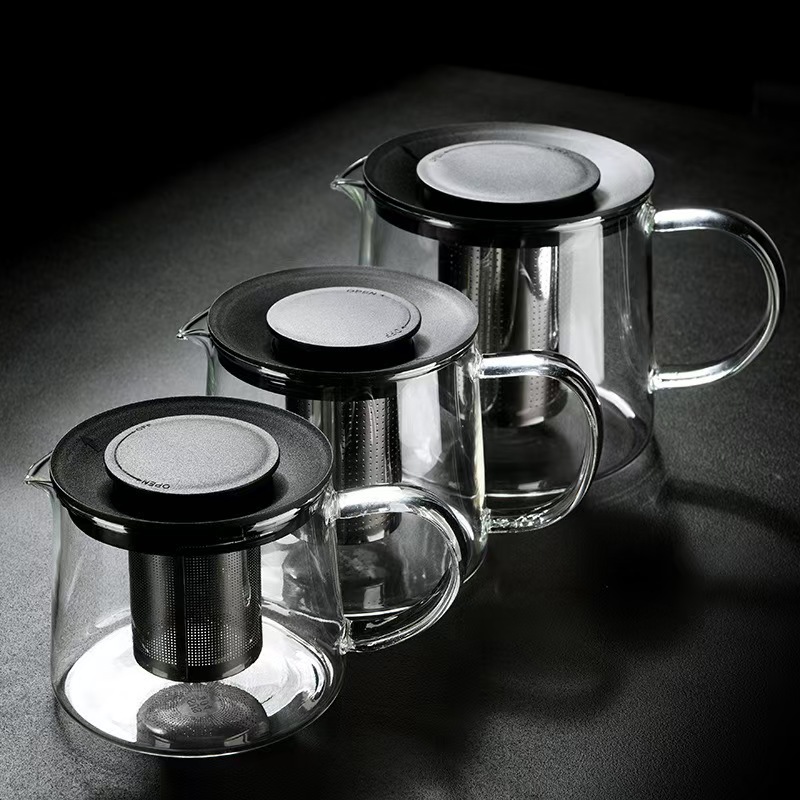 steeper glass tea pots