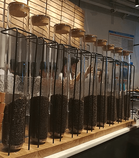 Airtight Tall Glass Storage Display Jar With Metal Support