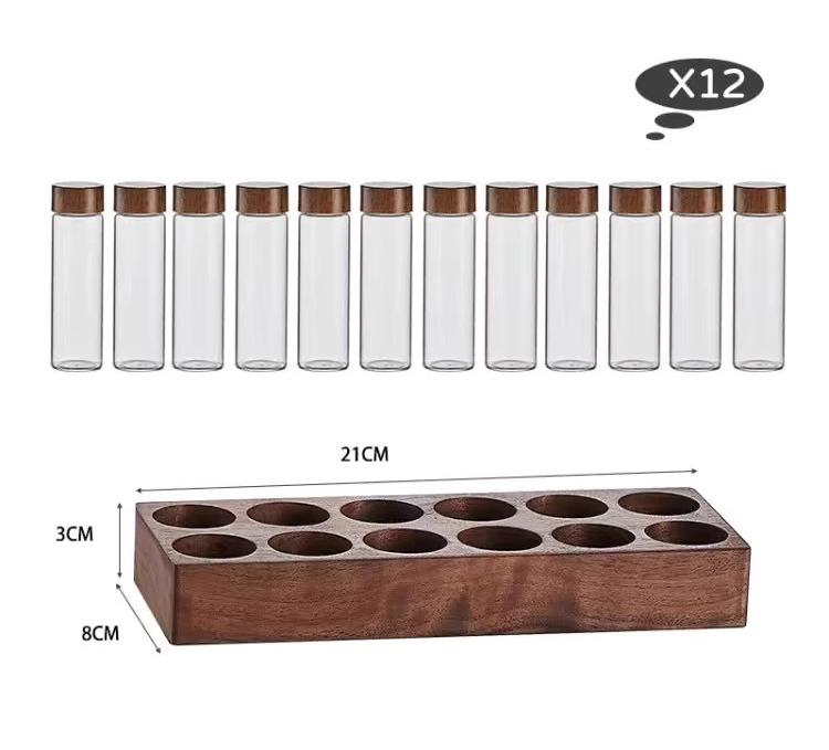 glass spice storage jar