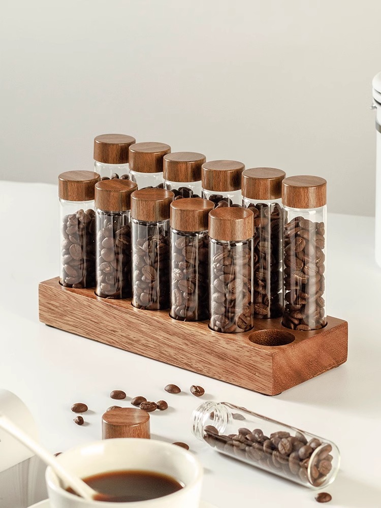 glass spice storage jar