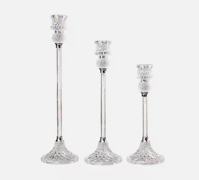 Manchon Bougeoir Ouragan En Verre Transparent - Abat-Jour Coupe-Vent Pour Bougies Pilier Et Cheminée