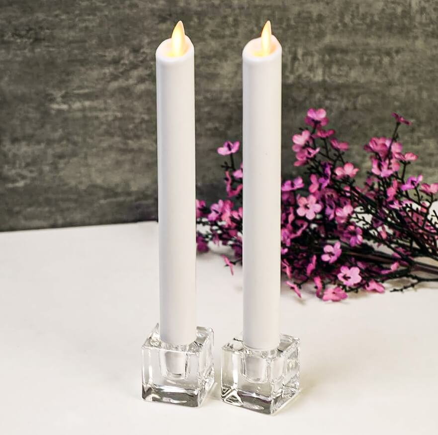 bubble glass cylinder candle holders taper