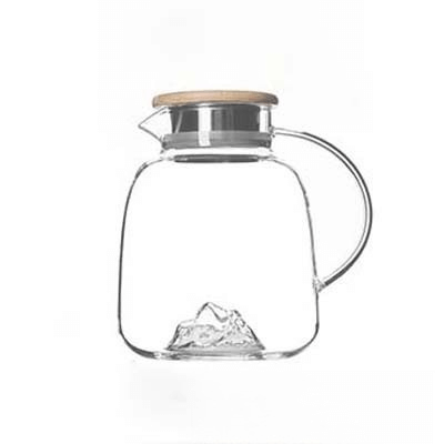Stovetop Covered Glass Water Pitcher For Fridge Door