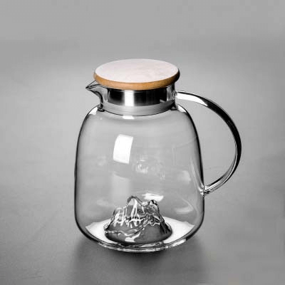 Stovetop Covered Glass Water Pitcher For Fridge Door