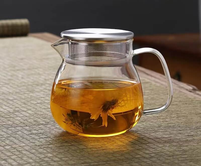 Vintage Infusion Glass Teapot Kettle Pot