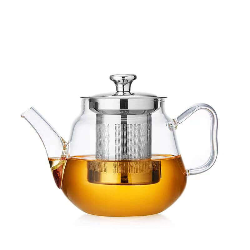 600ml Stove Top Glass Teapot With Stainless Steel Infuser