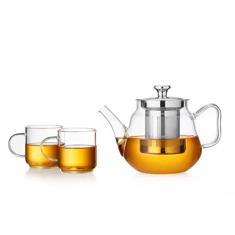 600ml Stove Top Glass Teapot With Stainless Steel Infuser