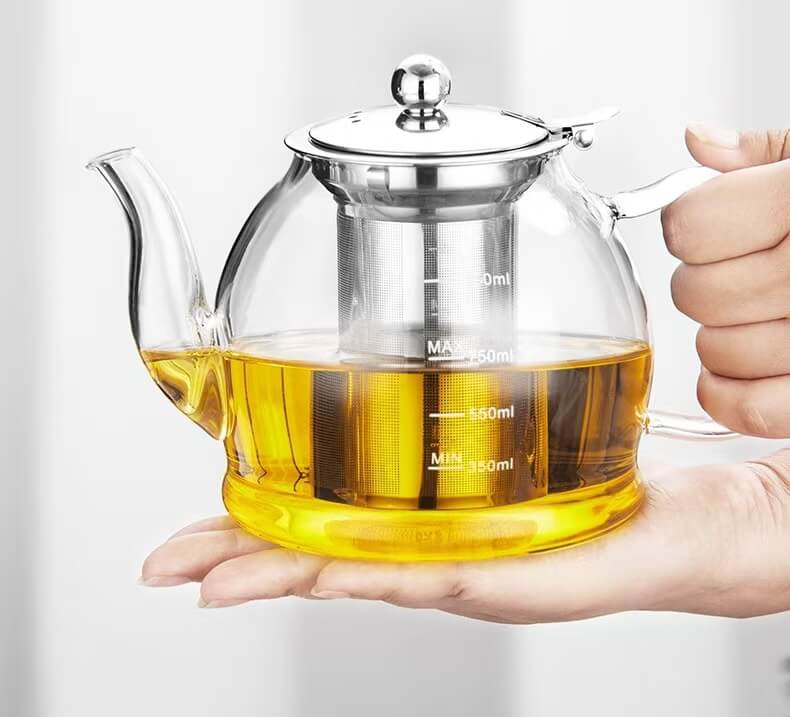 Transparent Borosilicate Glass Tea Kettle