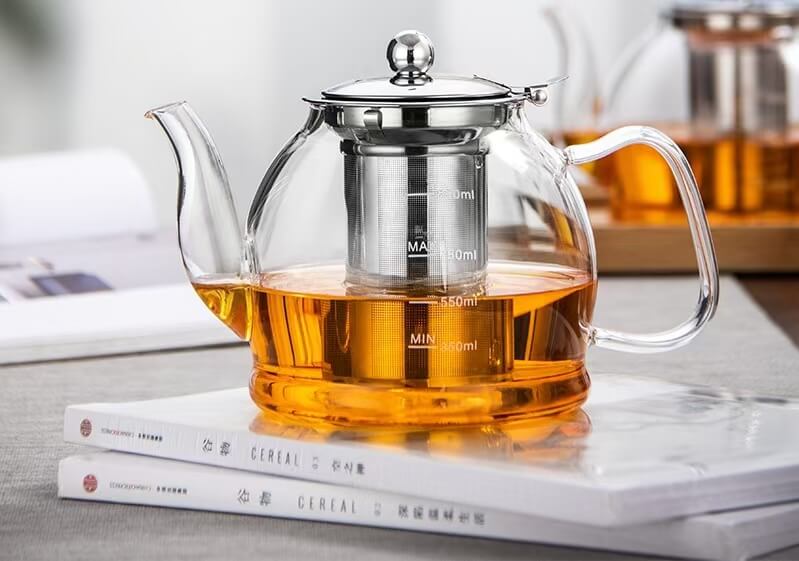Transparent Borosilicate Glass Tea Kettle