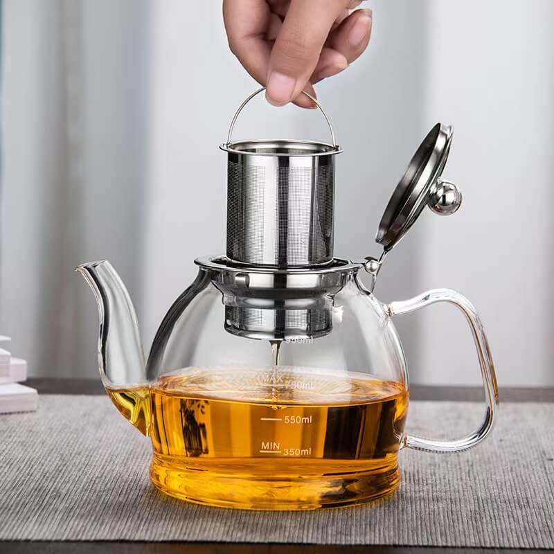 Transparent Borosilicate Glass Tea Kettle