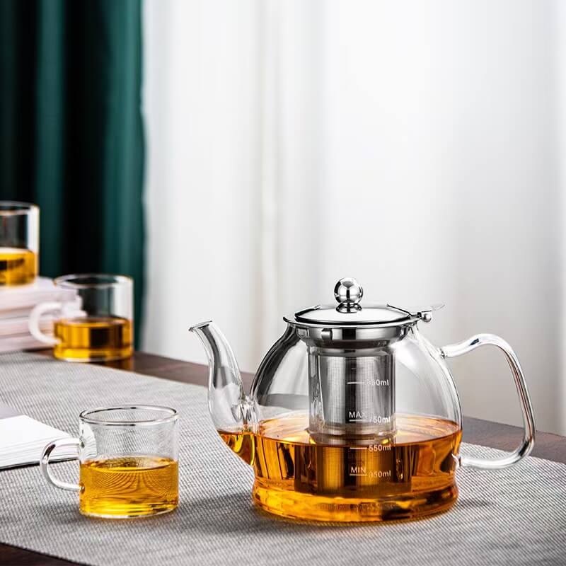 Transparent Borosilicate Glass Tea Kettle