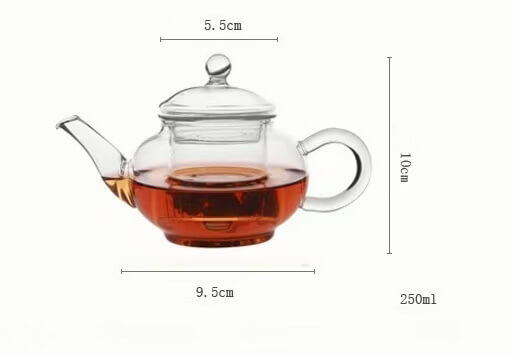 mini glass teapot kettle