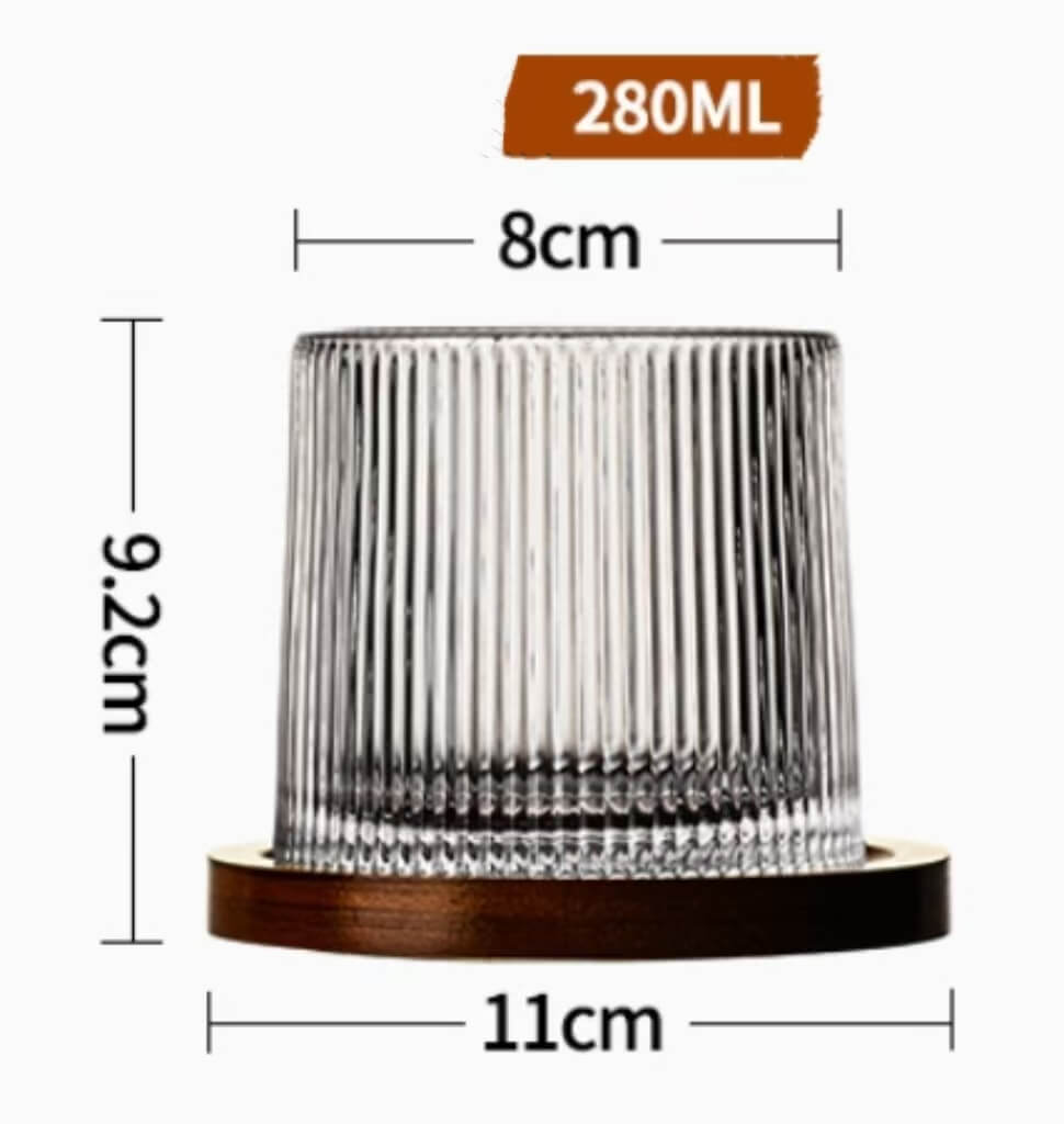 insulated rotating single malt whiskey glasses